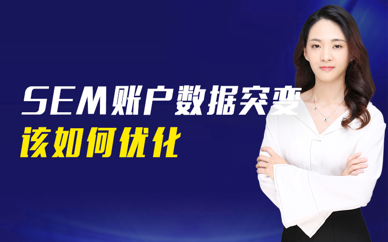 SEM账户数据突变该如何优化？ 讲师：小师妹课程封面